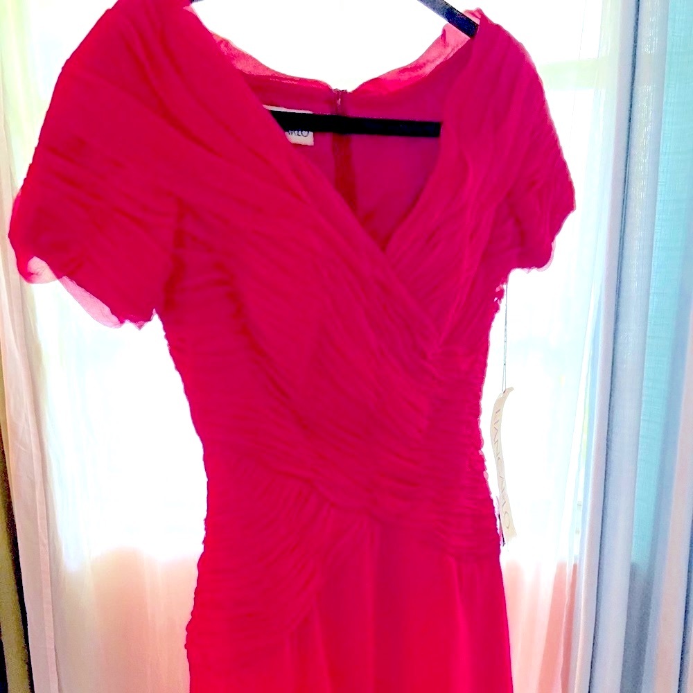Women’s Liancarlo -fuchsia silk/chiffon Dress 4